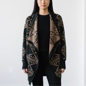 Urban Outfitters Staring at Stars Green and Tan Cardigan, Size S